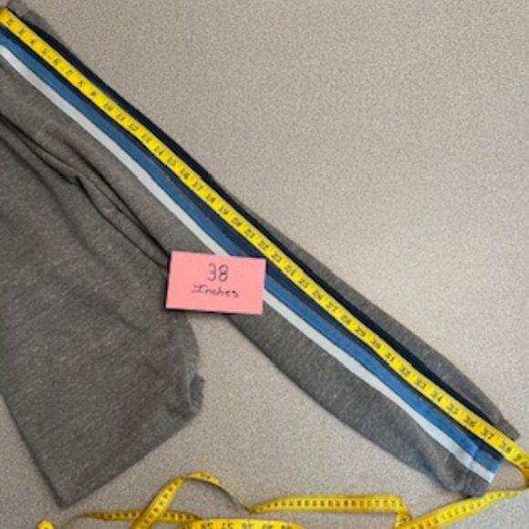 Aviator Nation Gray and Blue Striped Pants - Picture 6 of 6